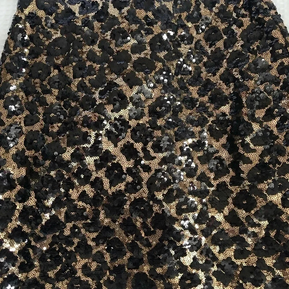 Cache Sequin Encrusted Pencil Lined Skirt New Day… - image 4